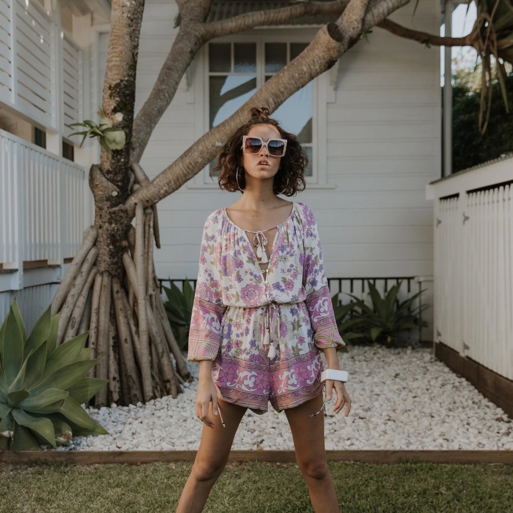 SPELL Buttercup Romper in Meadow NWOT Size XS - Picture 3 of 14